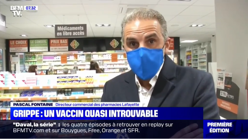 Pascal Fontaine - Vaccins contre la grippe en pharmacie